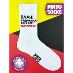 Носки PINTO SOCKS, размер 36-40, белый