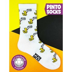 Носки PINTO SOCKS, размер 41-45, белый