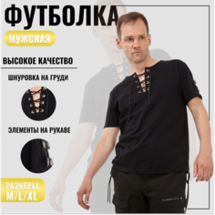 Футболка DEFEEZ Kink, размер S, чepный