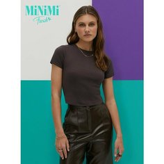 Футболка MiNiMi Mi 1421С Fresh, размер 50 (XL), коричневый