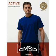 Футболка Omsa, размер 46(M), синий