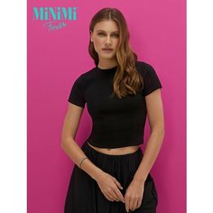 Футболка MiNiMi Mi 1421С Fresh, размер 50 (XL), nero