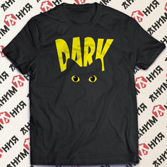 Футболка Кот "Dark", размер L, черный Анимания Brand