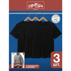Футболка Omsa, размер 52(2XL), nero