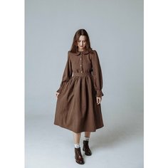 Платье Kinfolk Clothes, размер L, коричневый