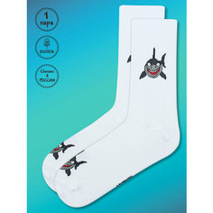 Носки Kingkit, размер 36-41, красный, белый, серебряный