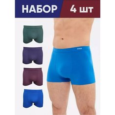Трусы Fukai, комплект из 4 шт., размер 4XL, красный, синий, зеленый
