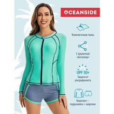 Купальник OCEANSIDE, размер 2XL, зеленый