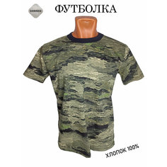 Футболка Военная тактическая футболка в расцветки камуфляж с мачкировочнфми свойствами на охоту и рыбалку, 1 шт., размер 54, серебристый Gerreg