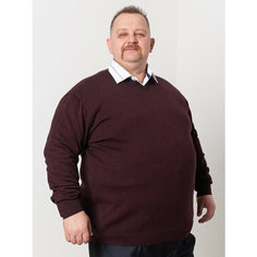 Джемпер Turhan, размер 5XL, , бордовый
