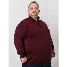 Джемпер Turhan, размер 4XL, , бордовый