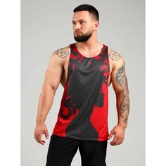 Майка спортивная Barracuda, размер XXL, black/red