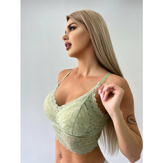 Бюстгальтер H&C Underwear Топ кружевной, топ женский, размер F, зеленый