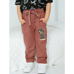 Брюки спортивные Ohana kids, размер 98-104, кирпичный