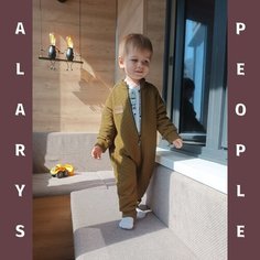 Комбинезон ALARYSPEOPLE для малышей на молнии "Соло", открытая стопа, размер 98-104, оливковый