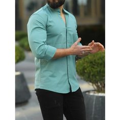 Рубашка SKOS Fashion, размер S, зеленый