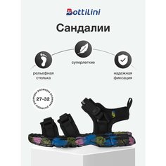 Сандалии Bottilini, размер 29, черный