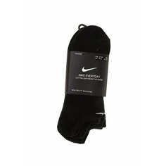 Носки NIKE Everyday Lightweight Training No-Show Socks, комплект, 3 пары, размер 38-42, черный