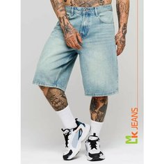 Бермуды MkJeans, размер 29, голубой