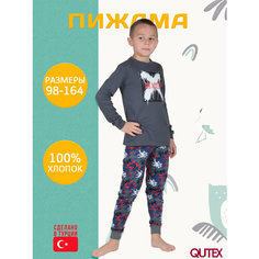Пижама QUTEX, размер 110-116, темно-серый