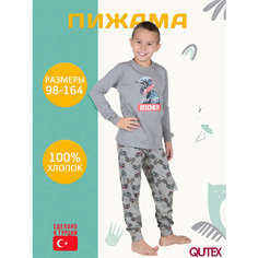 Пижама QUTEX, размер 104-110, серый