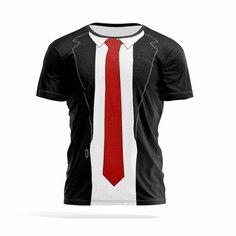 Футболка PANiN Brand, размер 5XL, черный, белый, красный
