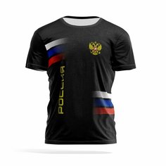 Футболка PANiN Brand, размер M, черный, бирюзовый