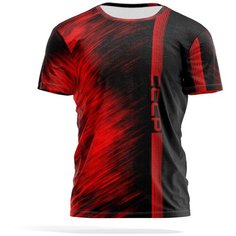 Футболка PANiN Brand, размер XXXL, бордовый, черный