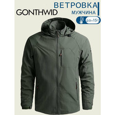 Ветровка GONTHWID, размер 2XL, зеленый