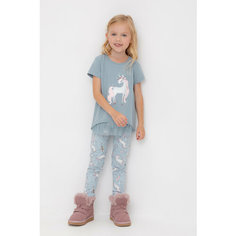 Бриджи crockid КР 4074/пыльно-голубой,лесные истории к532, размер 68/134, голубой