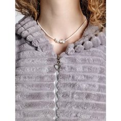 Халат для кормящих мам Koroleva Collection, размер L, серый