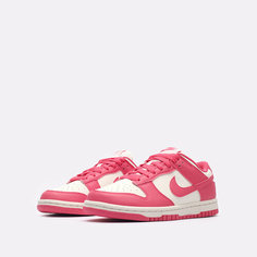 Кроссовки NIKE WMNS Dunk Low, размер 7,5 US 38.5 EUR 24.5 CM, розовый/белый