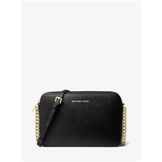 Сумка кросс-боди MICHAEL KORS, фактура гладкая, рельефная, зернистая, матовая, черный