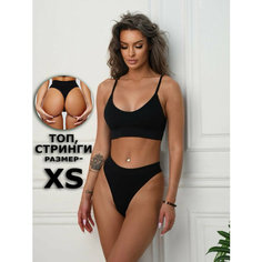 Комплект нижнего белья, размер XS, черный ivi Home