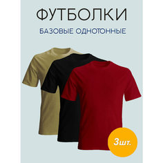 Футболка Zobi, размер 56, черный, хаки, красный