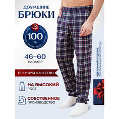 Брюки Vistyle Хлопковые, размер 2XL, синий/красный