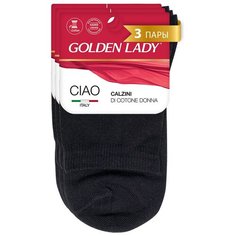 Носки Golden Lady, 3 уп., размер 35-38, nero