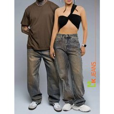 Джинсы карго MkJeans Y2K, размер 33, синий
