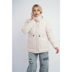 Парка H&T Collection, размер 50, светло-бежевый