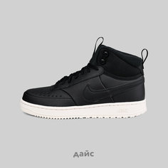 Кроссовки NIKE Court Vision Mid Winter, размер 45.5 EU, чёрный