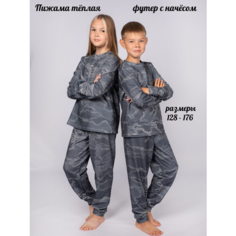 Пижама Be Friends, размер 146-76, серый