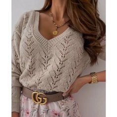 Джемпер размер 42/48, , бежевый Di Boutique