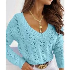 Джемпер размер 42/48, , бирюзовый Di Boutique