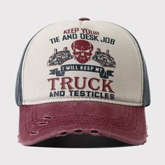 Бейсболка мужская TRUCK, размер 55-61, синий/красный/белый M Trend