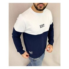 Свитшот EGLO, размер 52, , синий/белый