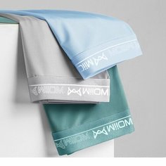 Трусы MiiOW, комплект из 3 шт., размер 2XL, голубой, зеленый, серый