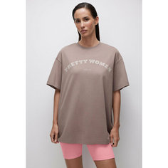 Футболка belle you Pretty Women, размер M/L, кофейный