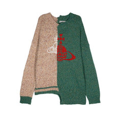 Свитер Vivienne Westwood Half & Half, размер XS/S, , коричневый