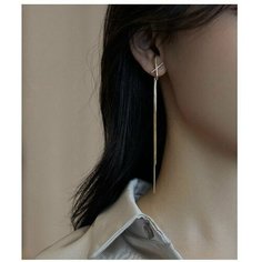 Серьги с подвесками, пусеты, золотой Top Staly