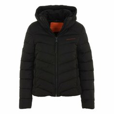 Куртка Superdry HOODED MICROFIBRE PADDED JKT, размер 6, black